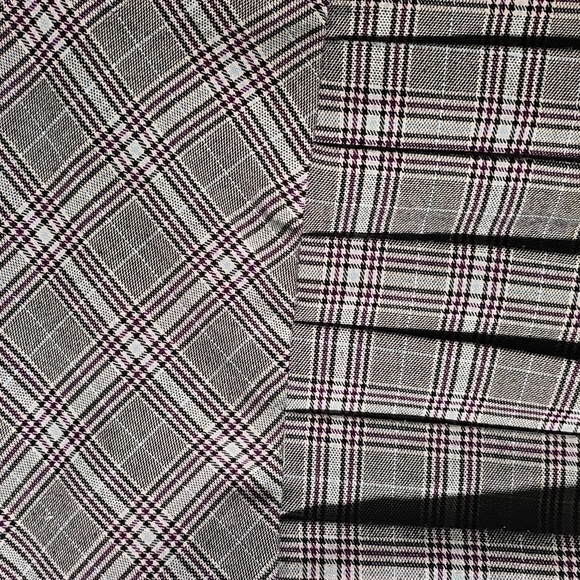 Plaid Pleated Skirt with Button Detail. By STREET CODE. Size 3 Made In USA. - Picture 3 of 8